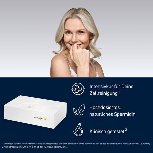 Eigenschaften von spermidineLIFE Pro+ Nahrungsergänzungsmittel