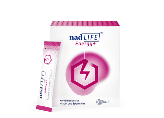 nadLIFE® Energy+ mit Niacin Verpackung mit Sachet