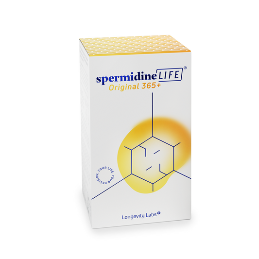 Spermidin Nahrungsergänzung spermidineLIFE® Original 365+ Verpackung