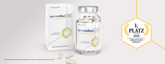 spermidineLIFE® Original 365+: Neuer Name, gleiches Produkt!
